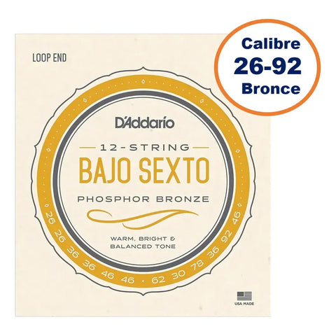 D'addario Ej86 Encordadura Para Bajo Sexto 1