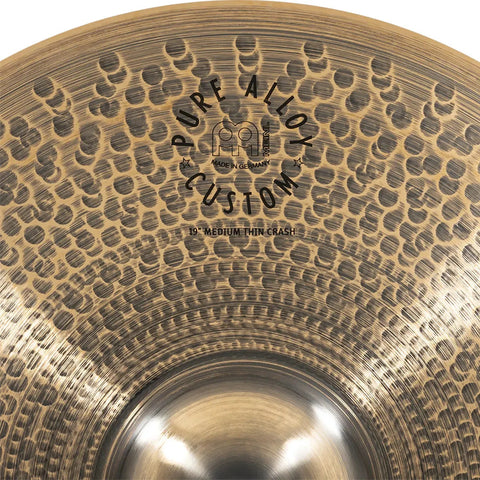 Platillo Crash Bronce 19 Pulgadas Pure Alloy Custom Meinl Pac18mtc