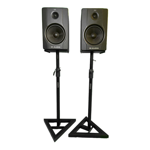 Par Bases Soportes P/ Monitores De Estudio Gremori Gmr-std20 Color Negro