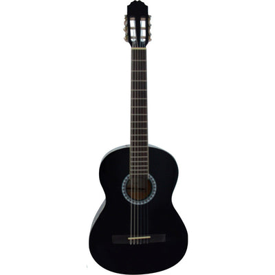 Guitarra Clásica Concierto Escala 4/4 Negra Gewa Ps510156 Color Negro Orientación De La Mano Derecha