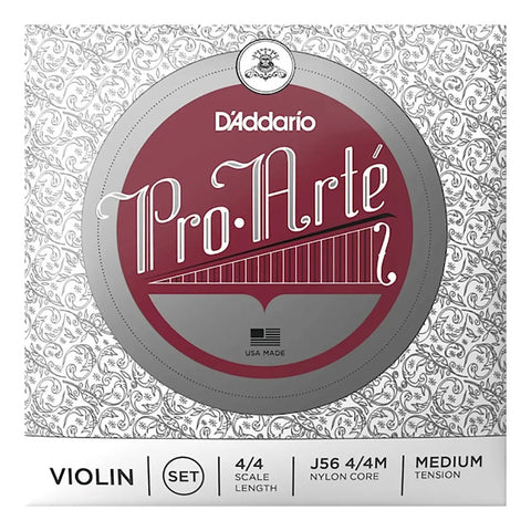 Encordado D'addario Proarte J56 4/4m Para Violín 4/4 Media