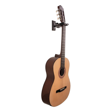 Soporte Muro Guitarra O Bajo Gsp38wbk Plus Hercules Color Negro