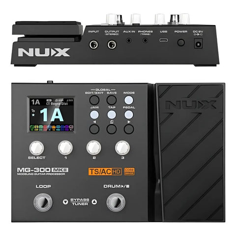 Nux Mg-300 Mkii Pedalera Multiefectos Guitarra Negro