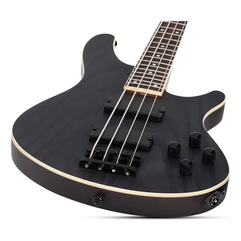 Bajo Electric 4 Cuerdas Schecter C-4 Standard Charcoal Satin Acabado Del Cuerpo Mate Color Gris Oscuro Orientación De La Mano Diestro