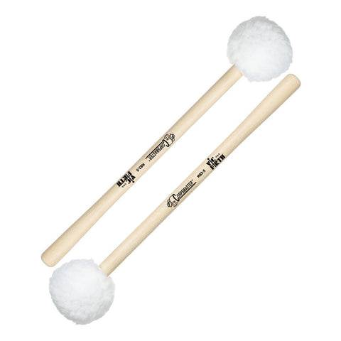 Baqueton Para Bombo Cabeza Suave Grande Vic Firth Mb3s Madera