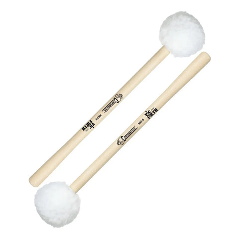 Baqueton Para Bombo Cabeza Suave Grande Vic Firth Mb3s Madera