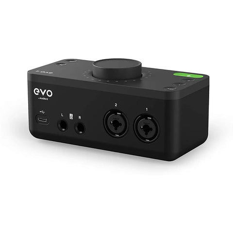 Interfaz De Audio Usb Plug & Play 2 In 2 Out Audient Evo 4 Negro