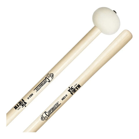 Baqueton Para Bombo Cabeza Dura Grande Vic Firth Mb3h Madera