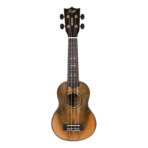 Ukulele Tamaño Soprano 12 Trastes, Flight Dus450 Man/man Marrón