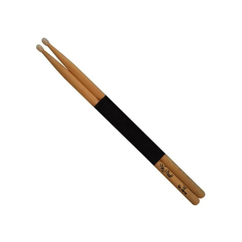 New Beat Nb-2bn By Vic Firth Baquetas 2b Punta Nylon Natural Color Marrón Claro