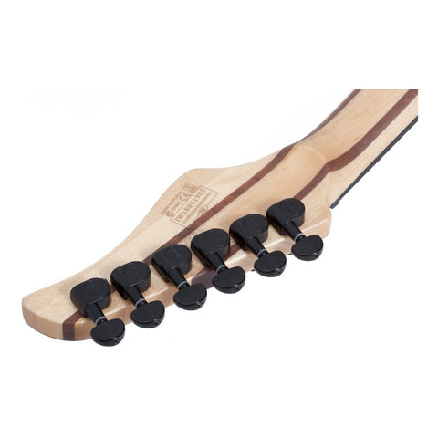 Guitarra Electrica 6 Cuerdas, Schecter Reaper-6 Cbu Diestro Charcoal Burst Ébano