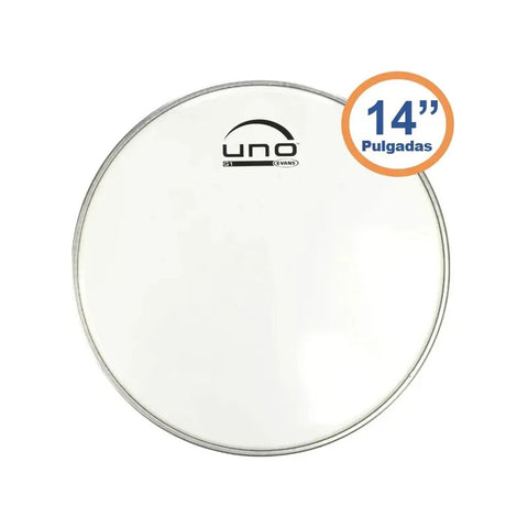 Uno By Evans Utt14g1 Parche Tom Batería 14 Pulgadas Transparente