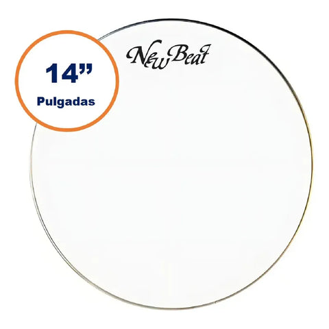 Parche Tarola 14 Pulgadas Bordonero New Beat Dh-14st/4 Clear