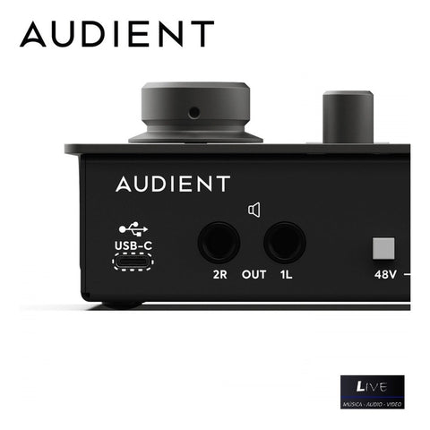 Interfaz De Audio Audient Id4 2ª Gen Conexión Usb Negro 24-bit 96 Khz