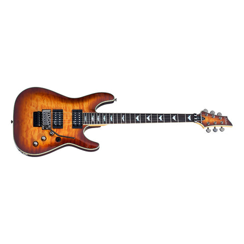 Guitarra Eléctrica Color Vintage, Schecter Omen Extreme-6 Fr Diestro Naranja