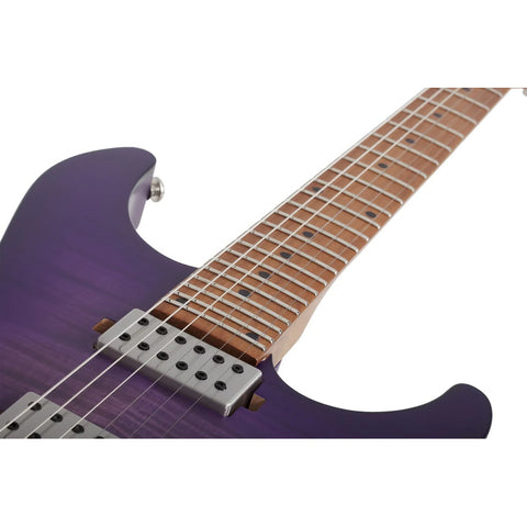 Schecter C-1 Standard Plus  Guitarra Eléctrica Morada Trans Diestro Morado