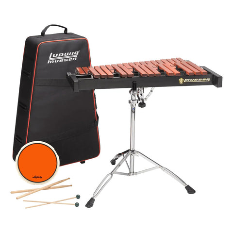Kit Xilófono + Pad + Atril + Mochila Ruedas Ludwig Lac2973sp Naranja Oscuro