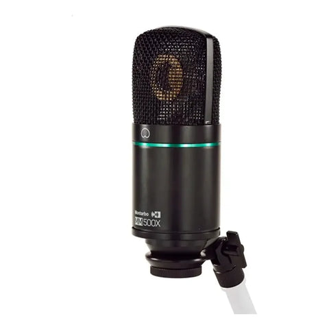 Micrófono Condensador Montarbo Mm500x Cardoide Xlr Estudio Color Negro