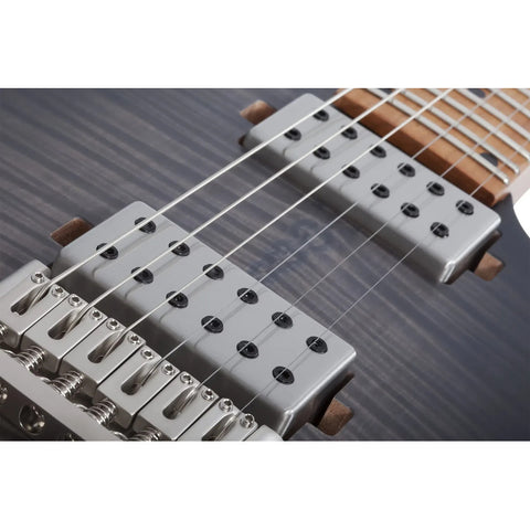 Schecter C-1 Standard Plus  Guitarra Eléctrica Negro Trans Diestro Negro Maple