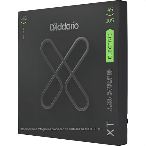 Daddario Xtb45105 Cuerdas Para Bajo Eléctrico 4 45-105 Msi