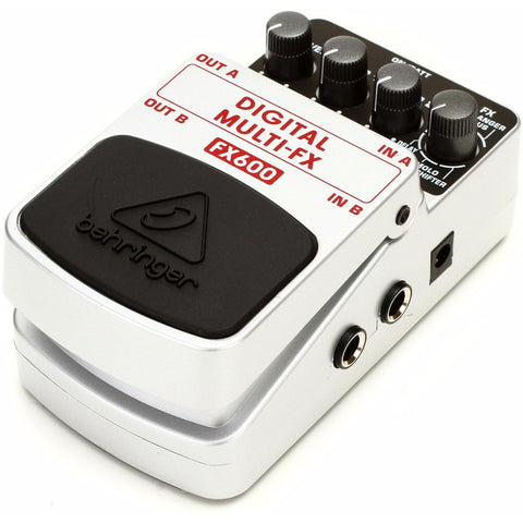 Pedal Multiefectos Digitales P/ Guitarra, Behringer Fx-600 Gris