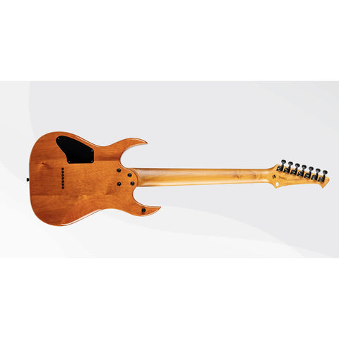 Guitarra Eléctrica 7 Cuerdas Spira Guitars S-507 Fireburst Diestro Rojo