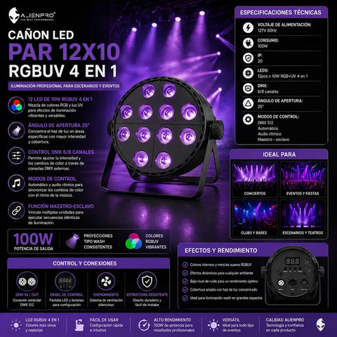 Luz De Escenario Led Alienpro 55-470