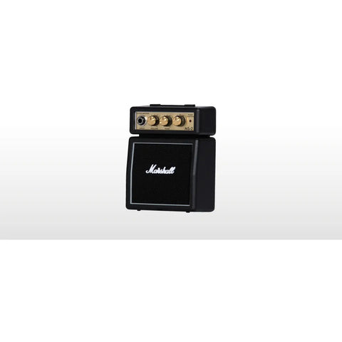 Micro Amplificador Negro Con 1 Bocina 1w Marshall Ms-2 Negro
