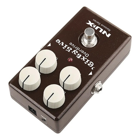 Pedal Analógico Overdrive Nux 6ixty5ive Caqui