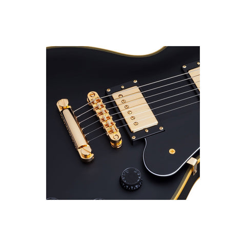 Schecter Solo-ii Custom Guitarra Eléctrica Negro Satinado Orientación De La Mano Diestro