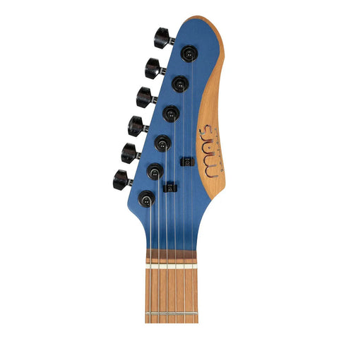 Guitarra Eléctrica Mars Modelo Metallic Finished Azul Diestro Azul Palo De Rosa