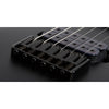 Guitarra Eléctrica Schecter Damien-6 Negro Satinado Color Satin Black Material Del Diapasón Rosewood Orientación De La Mano Diestro