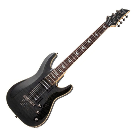 Guitarra Eléctrica Schecter Omen Extreme-7 Caoba 7 Cuerdas Negro