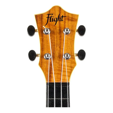 Ukelele Soprano Tapa De Acacia 15 Trastes Flight Tus55acacia Naranja