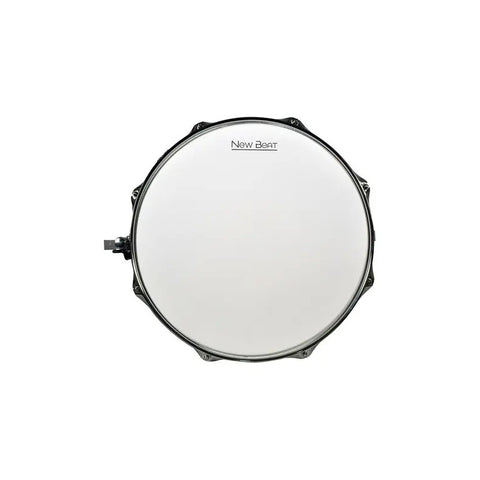 New Beat Nb-sk1455 Tarola Acero 14 X 5.5 Pulgadas Con Atril Color Del Casco Plateado