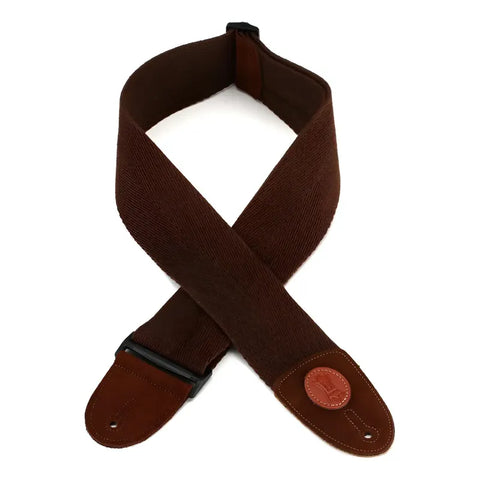 Levy's Leathers Mssc4-brn - Correa De Algodón Para Bajo. Color Marrón Gamuza, Algodón
