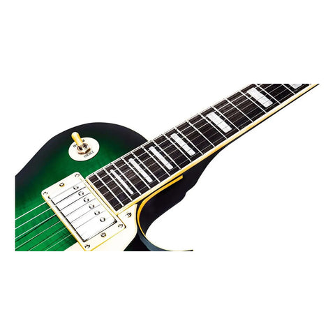 Guitarra Eléctrica Les Paul Mars Lp Standard Satin Green Color Verde Musgo Material Del Diapasón Palisandro Orientación De La Mano Diestro Palo De Rosa