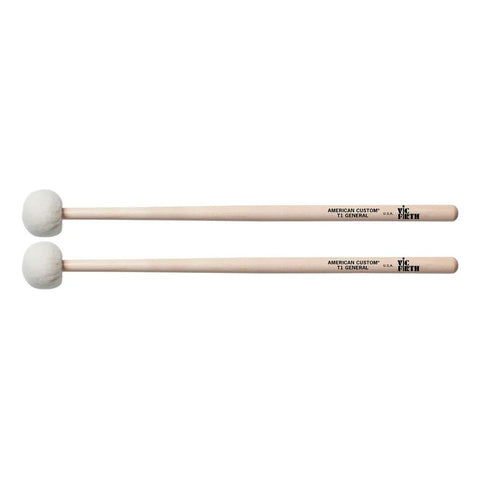 Vic Firth T1 Par De Baquetones Para Timbal De Orquesta Color Madera