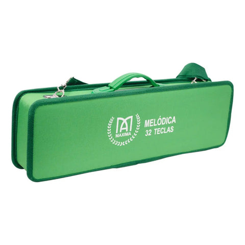 Melodica De 32 Teclas Con Estuche De Tela Maxima Sr-32sf Grn