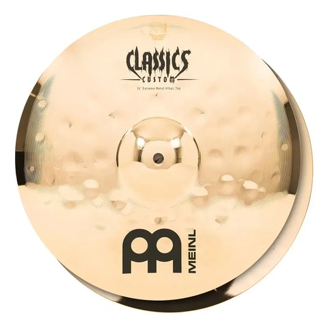 Hi-hat Meinl Classics Custom Extreme Metal Cc14emh-b Aleación B10 Brillante