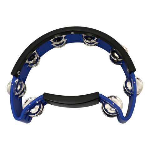 Pandero Azul De Mano 2 Hileras De Crótalos New Beat Pt81n/p Azul