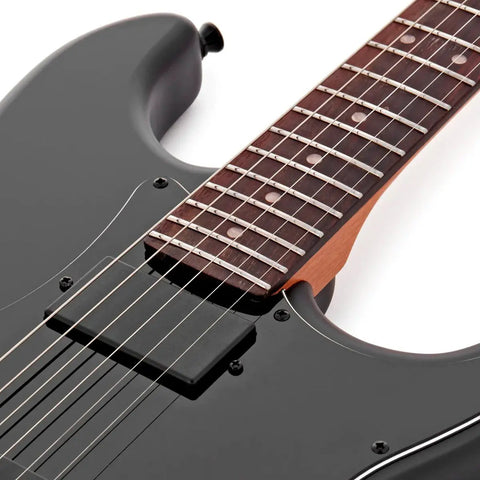 Guitarra Electrica Jet Guitars Js-400 Mbk R Diestro Negro Palo De Rosa