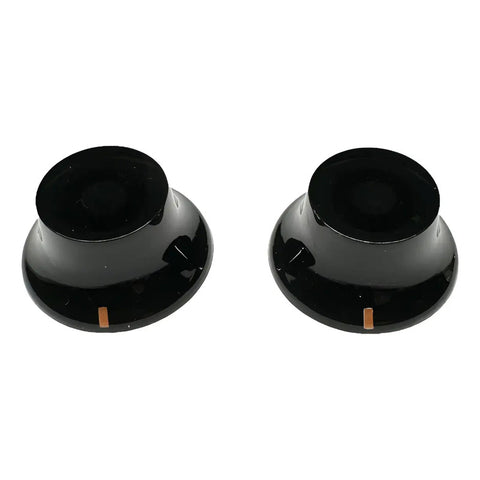 Botones Aged Black Axlabs Bell Knobs No Numbers Negro