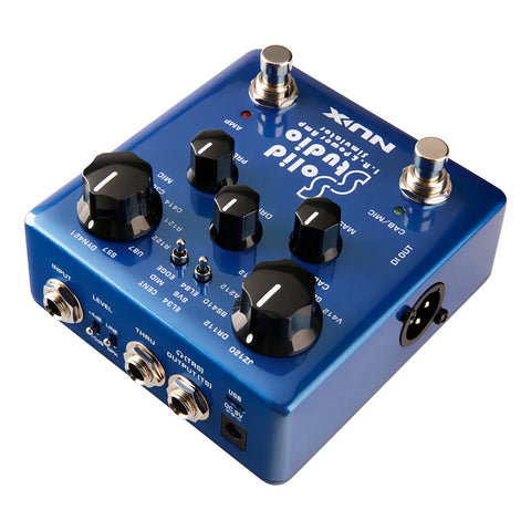 Pedal Nux Solid Studio Nss-5 Simulador Amplificador/cabina Guit Electric Azul