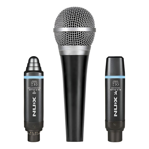 Sistema Inalambrico De Micrófono Nux  B-3 Plus Mic Bundle Negro