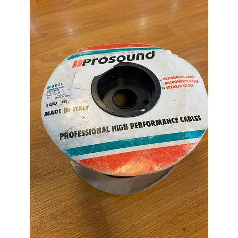 Cable Para Bocina 8mm Prosound Pfl-214/100mt Negro