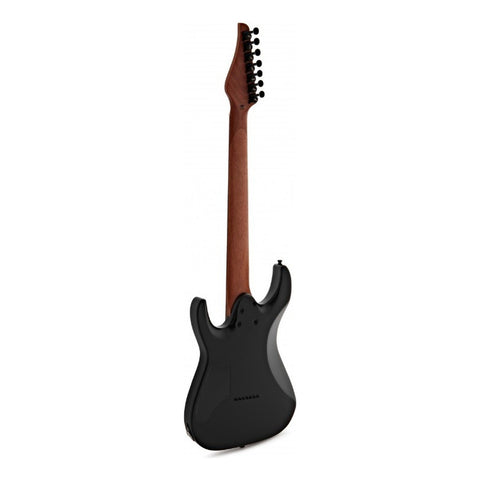 Guitarra Eléctrica 7 Cuerdas Jet Guitars Js-507 Satin Black Color Negro Material Del Diapasón Palisandro Orientación De La Mano Diestro