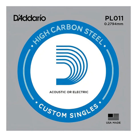 Cuerda D'addario Pl011 De Acero Para Guitarra Eléctrica 011