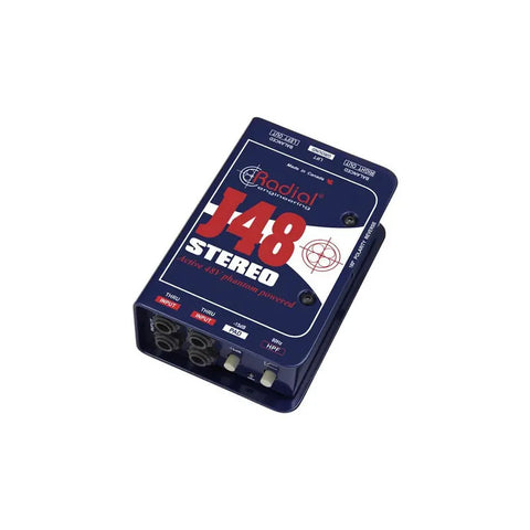 Caja Directa Activa Radial J48 Stereo 2 Canales Con Alimentación Phantom