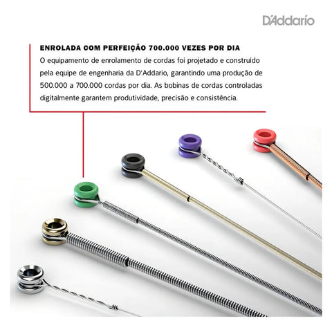 Encordadura Daddario Guitar Eléctrica 7 Cuerdas Nyxl09564sb